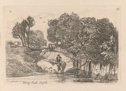 Liber Studiorum: Plate 20, Felbrigg Heath, Norfolk, 1838. John Sell Cotman (British, 1782-1842).