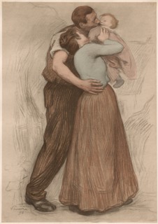 L'Estampe Moderne: Le Baiser: Le Baiser, 1898. Victor Emile Prouvé (French, 1858-1943), Imprimerie