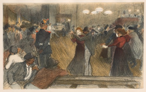 L'Estampe Moderne: Bal de Barrière, 1898. Théophile Alexandre Steinlen (Swiss, 1859-1923),