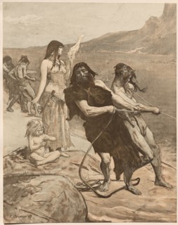 L'Estampe Moderne: Cité Lacustre: Cité Lacustre, 1897. Fernand Cormon (French, 1845-1924),