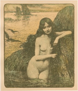 L'Estampe Moderne: Sirène: Sirène, 1896. Charles-François-Prosper Guérin (French, 1875-1939),