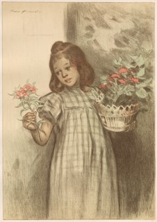 L'Estampe Moderne: Bouquetière : Bouquetière, published 1899. Firmin Bouisset (French, 1859-1925),