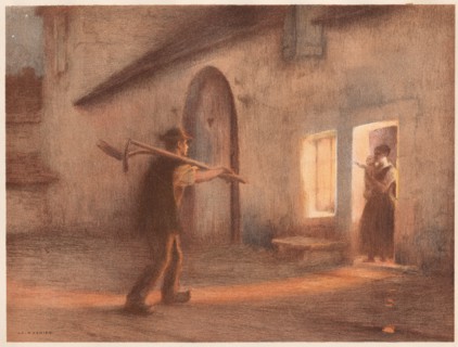 L'Estampe Moderne: Le Retour des Champs, 1898-1899. Jules-Alexis Muenier (French, 1863-1942),