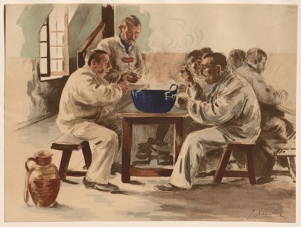 L'Estampe Moderne: La Soupe à la Chambrée, 1899. Jacques Baseilhac (French, 1874-1903), Imprimerie