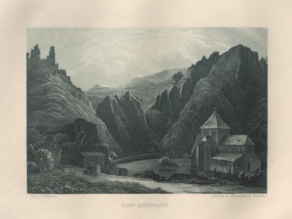 Das Malerische und Romantische Rheinland: Dorf Altenahr, 1928. Henry Winkles (British, 1801-1900),