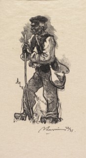 Fontainebleau Forest: Serpent Merchant (La Forêt de Fontainebleau: Le chasseur de serpents), 1890.