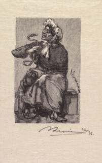 Fontainebleau Forest: Serpent Merchant (La Forêt de Fontainebleau: Marchande de Serpents), 1890.