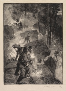 Fontainebleau Forest: Fern Burners (La Forêt de Fontainebleau: Les brûleurs de fougères), 1890.