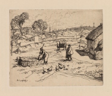 Auguste Lepère: La Masure (Vendèe). Auguste Louis Lepère (French, 1849-1918). Etching, from bound