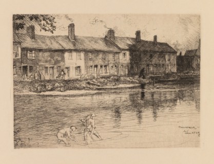 Auguste Lepère: La mare de la prairie à Crèvecoeur (Picardie). Auguste Louis Lepère (French,