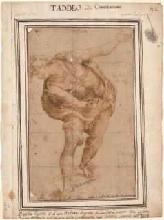 Un Hebreo, from Christ Shown to the People (recto), after 1556. After Taddeo Zuccaro (Italian,