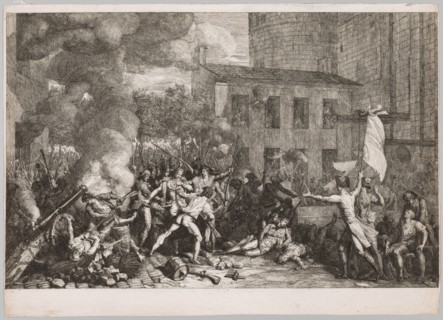 The Storming of the Bastille, July 14, 1789, 1790. Charles Thévenin (French, 1764-1838). Etching;