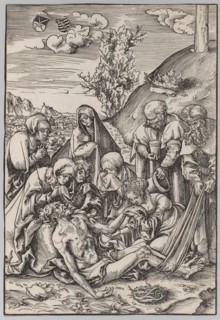 The Passion: The Lamentation, 1509. Lucas Cranach (German, 1472-1553). Woodcut; paper: 25 x 17.1 cm