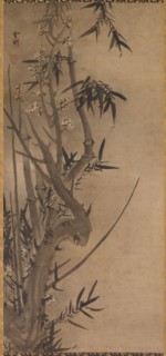 Bamboo and Plum, 1500s. Sesson Shukei (Japanese, active 1504-ca. 1589). Hanging scroll; ink on