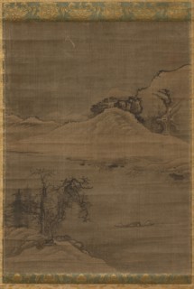 Landscape with Fishermen, 1600s. Attributed to Yi Bul-hae (Korean, active 1500s). Hanging scroll,