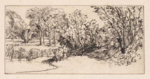 The Little Longparish, 1896. Francis Seymour Haden (British, 1818-1910). Drypoint