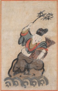 Ebisu, 1800s. Japan, Edo period (1615-1868). Hanging scroll, ink and color on paper; overall: 129.5