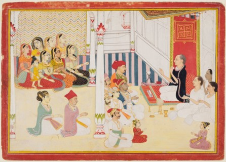 Svetambara Jain Teacher Giving Instruction, c. 1750-60. Possibly by Sahib Ram (Indian, active