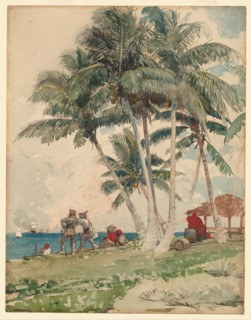 The Buccaneers, 1885. Winslow Homer (American, 1836-1910). Watercolor; sheet: 46.9 x 36.2 cm (18