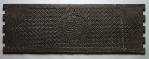 Chest Front, 18th century. India, 18th century. Wood; overall: 43.9 x 128 cm (17 5/16 x 50 3/8 in.)
