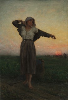 The Tired Gleaner, 1880. Jules Breton (French, 1827-1906). Oil on fabric; unframed: 94 x 63.8 cm