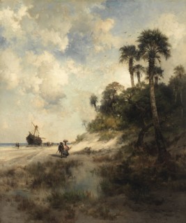 Fort George Island, Florida, 1878. Thomas Moran (American, 1837-1926). Oil on canvas; unframed: 64