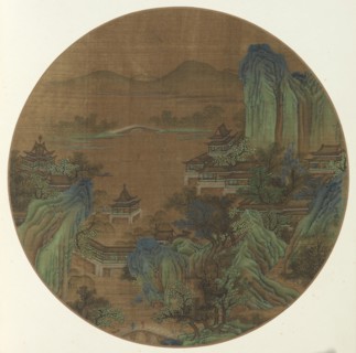 West Lake, Hangzhou, 1368-1644(?). China, early Ming dynasty (1368-1644) ?. Album leaf, ink and