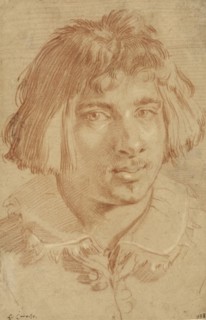 Portrait of a Young Man; Gian Lorenzo Bernini, Italian, 1598 - 1680, 1630; Red and white chalk; 33.2 x 21.9 cm