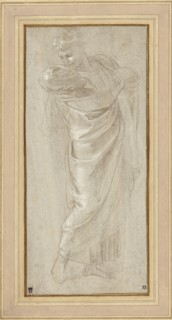 St. Paul Rending His Garments; Raphael, Raffaello Sanzio, Italian, 1483 - 1520, about 1515 - 1516; Metalpoint, heightened with