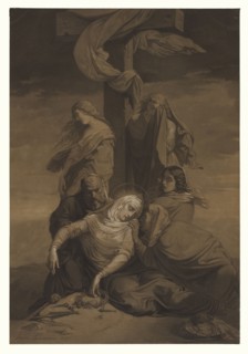 Lamentation at the Foot of the Cross; Henri Lehmann, Karl-Ernest-Rodolphe-Heinrich Salem Lehmann, French, 1814 - 1882, 1847