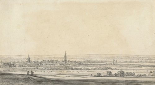 View of the Rhine Valley, recto, View of the Heideberger Mill Near Cleves, verso, Aelbert Cuyp, Dutch, 1620 - 1691)