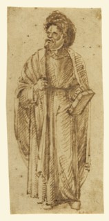 Standing Man Wearing A Turban; Attributed to Giovanni Bellini, Italian, about 1431,1436 - 1516, Venice, Veneto, Italy