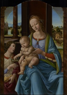 Madonna and Child; Studio of Lorenzo di Credi, Lorenzo d'Andrea d'Oderigo, Italian, Florentine, about 1456 - 1536, about 1490