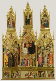 Polyptych with Coronation of the Virgin and Saints; Cenni di Francesco di Ser Cenni, Italian, Florentine, active 1369,1370