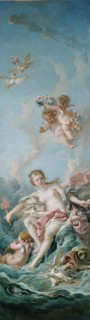 Venus on the Waves; François Boucher, French, 1703 - 1770, 1769; Oil on canvas; 265.7 x 76.5 cm, 104 5,8 x 30 1,8 in