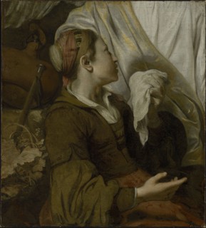 Hagar Weeping; Gerbrand van den Eeckhout, Dutch, 1621 - 1674, early 1640s; Oil on canvas; 76.2 × 68.6 cm, 30 × 27 in