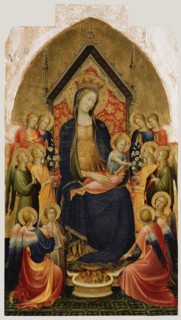Madonna and Child with Musical Angels; Gherardo Starnina, Master of the Bambino Vispo, Italian, Florentine, active 1378