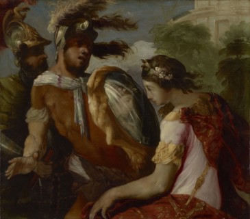 Rinaldo and the Mirror-Shield; Francesco Maffei, Italian, Venetian, about 1605 - 1660, about 1650 - 1655; Oil on copper