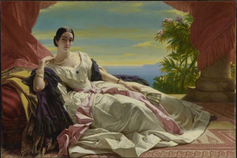 Portrait of Leonilla, Princess of Sayn-Wittgenstein-Sayn; Franz Xaver Winterhalter, German, 1805 - 1873, 1843; Oil on canvas
