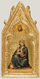 Madonna of Humility; Guariento di Arpo, Italian, active 1338 - 1367,1370, Italy; about 1345–1350; Tempera and gold leaf