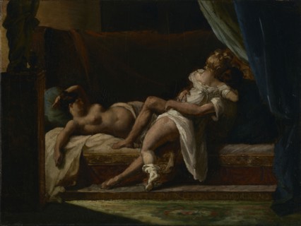 Three Lovers; Théodore Géricault, French, 1791 - 1824, 1817 - 1820; Oil on canvas; 22.5 x 29.8 cm, 8 7,8 x 11 3,4 in