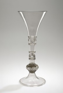 Goblet, Trichterpokal, Façon de Venise, possibly the Glashütte of Sebastian Höchstetter, Austrian, active 1540 - 1569, Hall