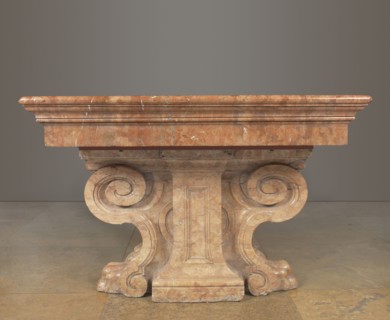 Table; Veneto, Italy; late 16th century; Verona marble; 81 x 123.5 x 308.9 cm, 31 7,8 x 48 5,8 x 121 5,8 in
