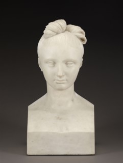 Bust of Mary Robinson; Pierre-Jean David d'Angers, French, 1788 - 1856, 1824; Marble; 46.4 cm, 18 1,4 in