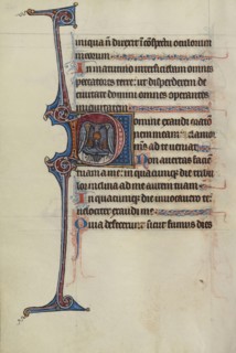 Initial D: A Pelican Feeding Her Young; Bute Master, Franco-Flemish, active about 1260 - 1290, Northeastern, illuminated