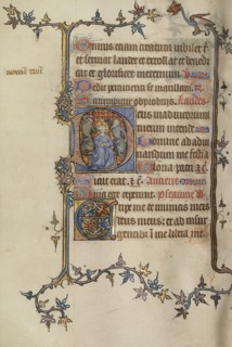 Initial D: The Mocking of Christ; Atelier of the Passion Master; Paris, written, France; illumination about 1270 - 1280