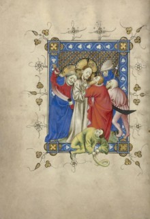 The Betrayal of Christ; Masters of Dirc van Delf, Dutch, active about 1400 - about 1410, Utrecht, probably, Netherlands