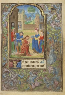 The Beheading of Saint John the Baptist; Lieven van Lathem, Flemish, about 1430 - 1493, Ghent, written, Belgium; 1469; Tempera