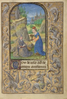 The Temptation of Saint Anthony; Lieven van Lathem, Flemish, about 1430 - 1493, Antwerp, illuminated, Belgium; 1469; Tempera