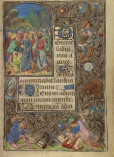 The Betrayal of Christ; Lieven van Lathem, Flemish, about 1430 - 1493, Ghent, written, Belgium; about 1471; Tempera colors